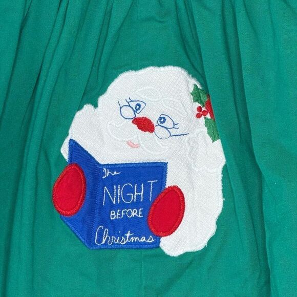 The Bailey Boys Vintage Holiday Christmas Romper Embroidered Santa - US Kids 24M - Picture 4 of 9